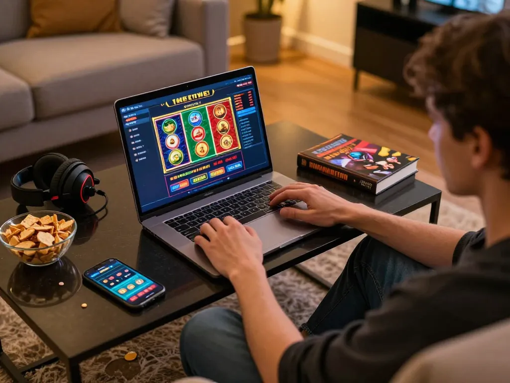 Claim your bonus new member offer while playing slots online in a cozy home setup.