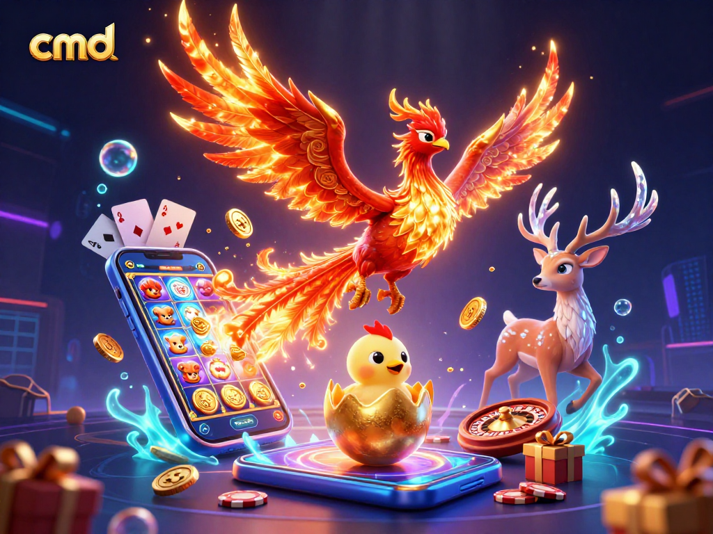 Engage with cmd for immersive slots gameplay featuring phoenix characters and vibrant casino elements