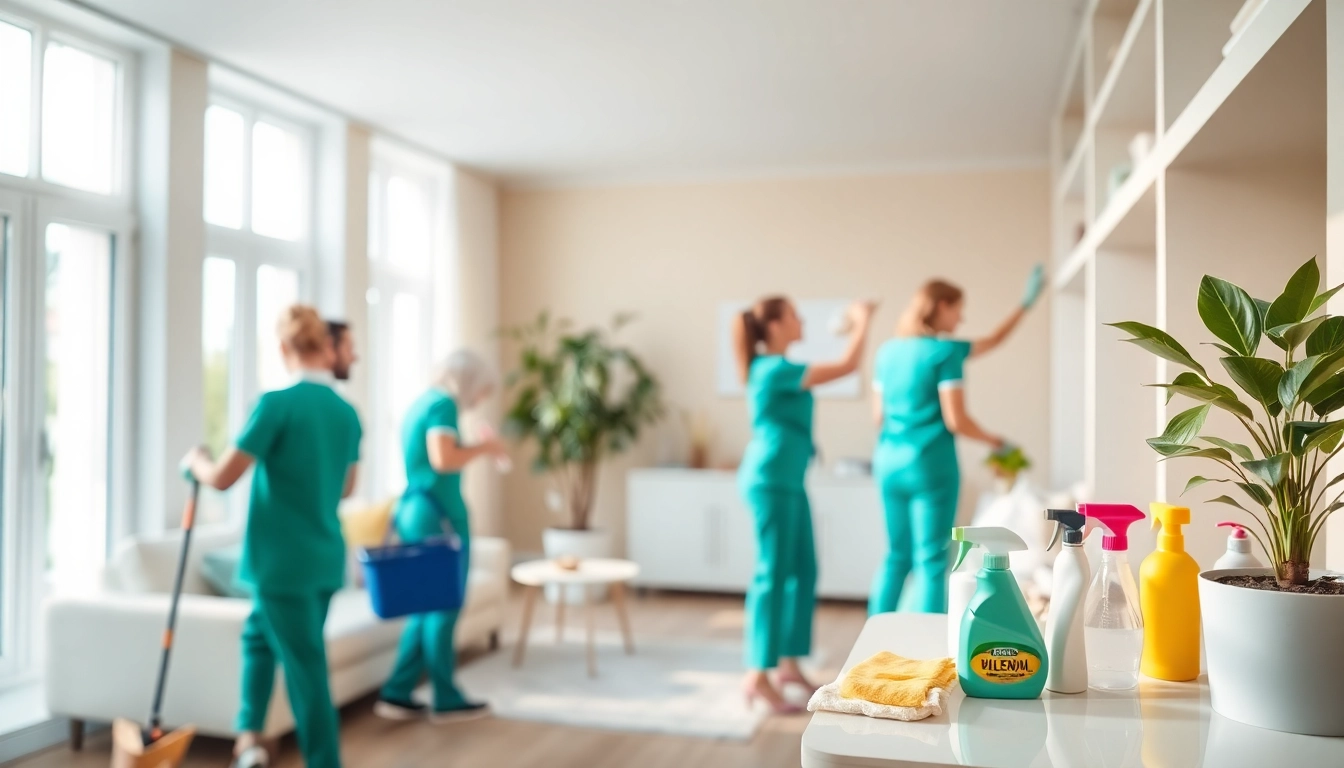 Showcasing a professional Cleaning service in action, creating a spotless and inviting living room.
