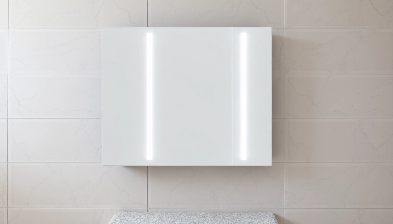 Ideal sonni Spiegelschrank bietet stilvolle Beleuchtung und praktischen Stauraum im Bad.