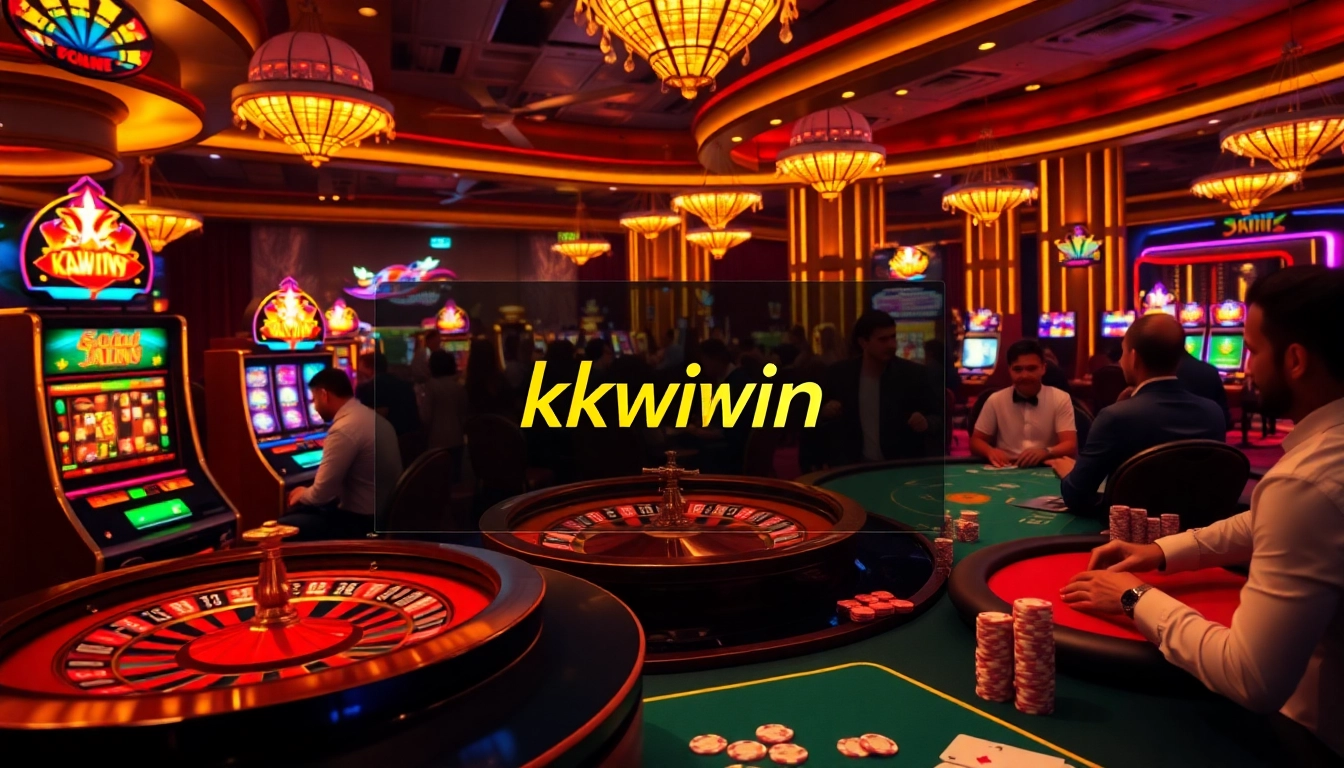 Experience high-stakes excitement at KKWIN casino with thrilling games and vibrant atmosphere.