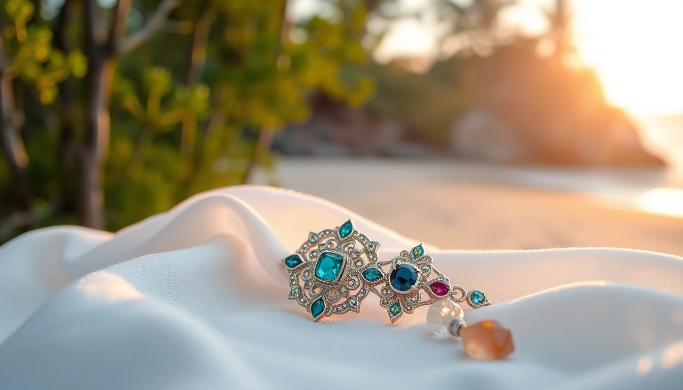 Admire stunning spiritual jewelry intricately crafted with vibrant gemstones.