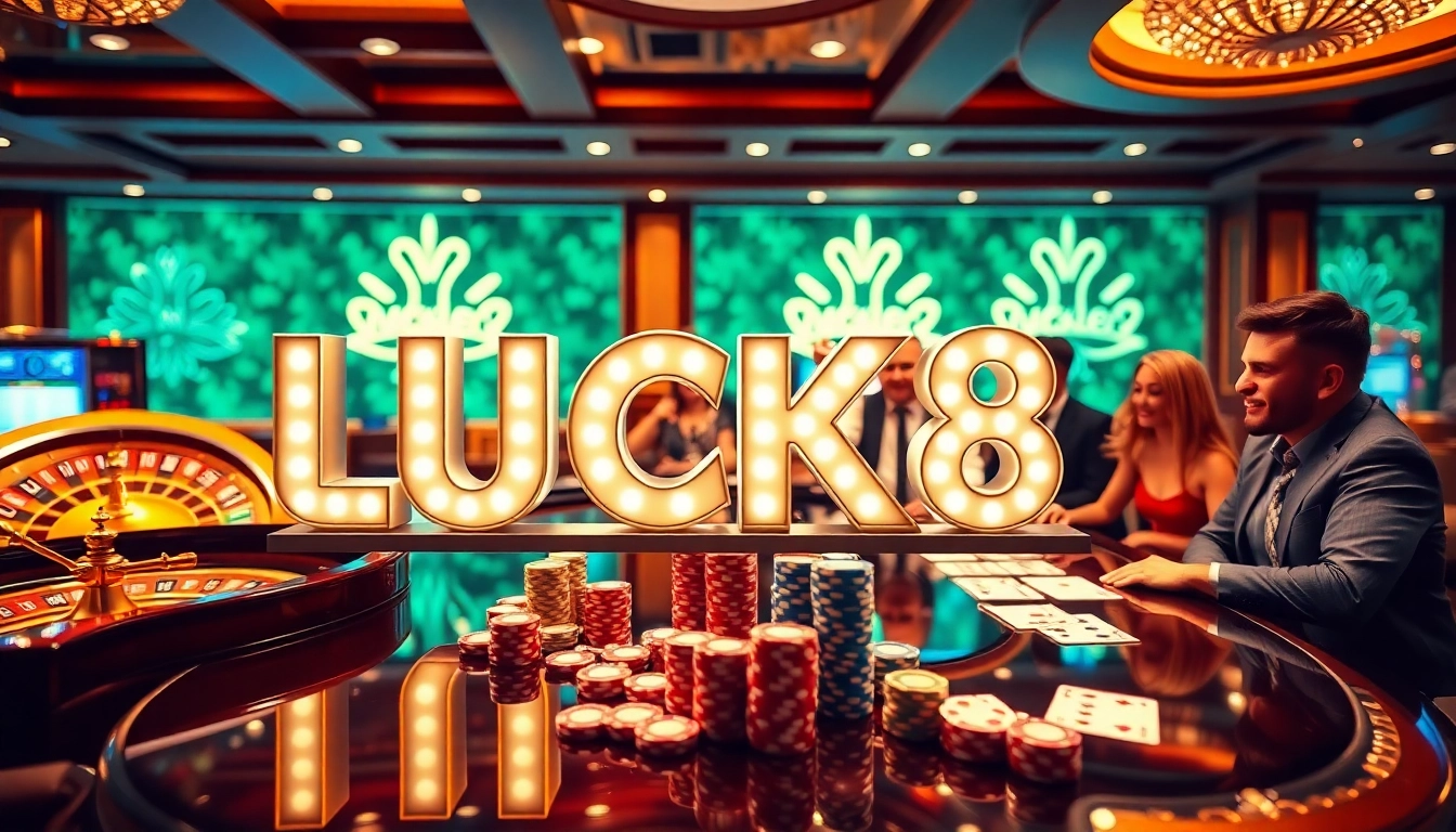 LUCK8 offers players an exciting casino experience with vibrant slot machines and table games.