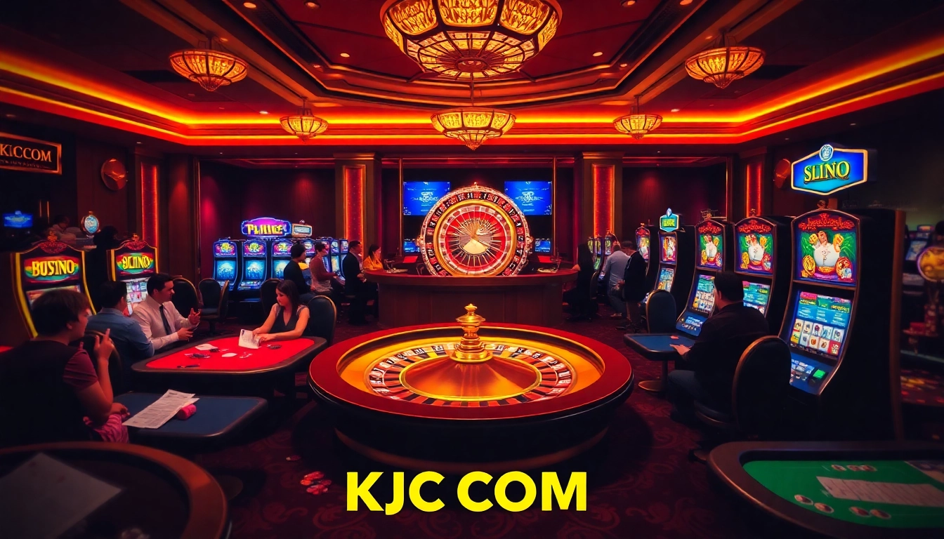 KJC COM offers an upscale gaming experience with vibrant roulette and poker action.