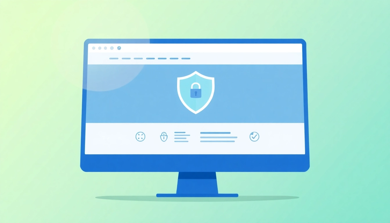 Initiate your free vpn download with a secure VPN interface displayed on a computer screen.