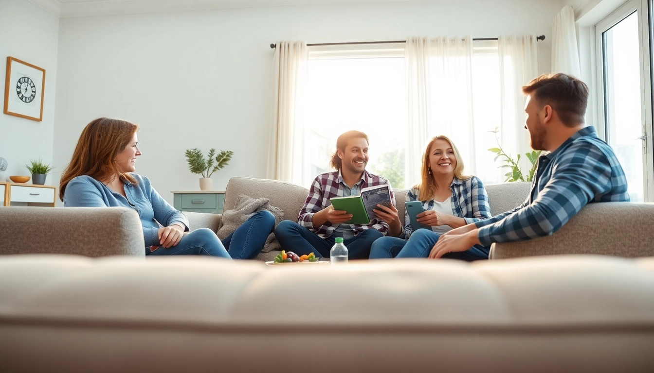 Discuss warranty protection for cars and homes in a cozy family setting, highlighting safety and comfort.