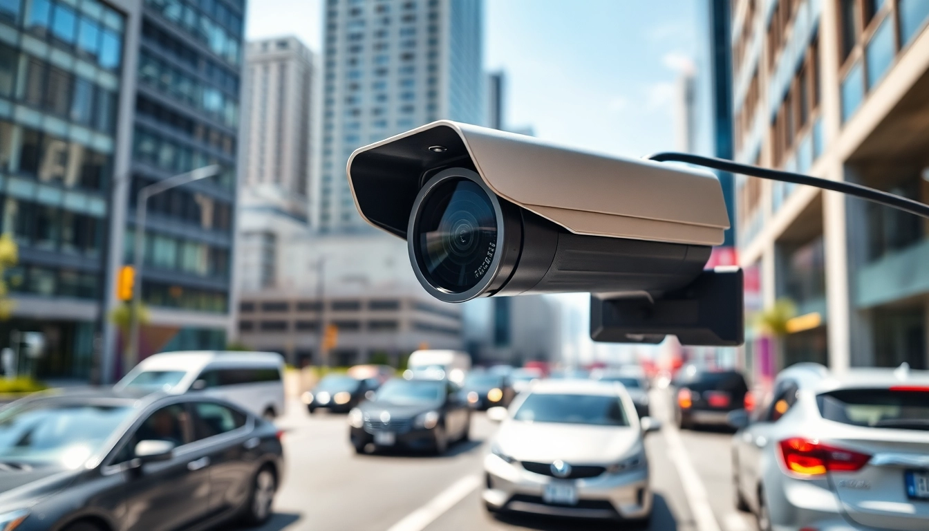 Capture vehicle details with a precise license plate recognition camera in action.