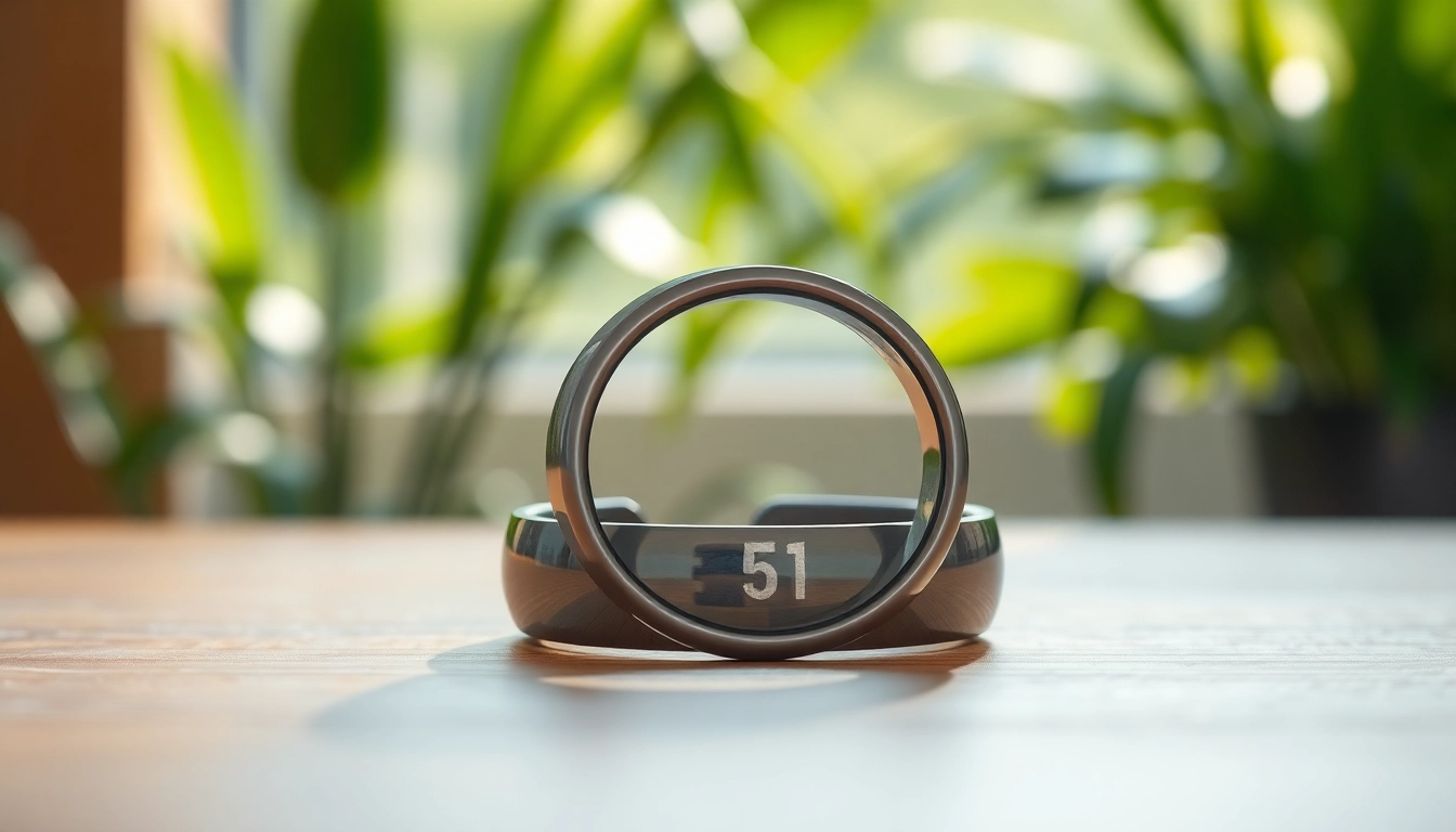 Evaluate the features of the Health Ring, a sleek and modern device for wellness tracking.