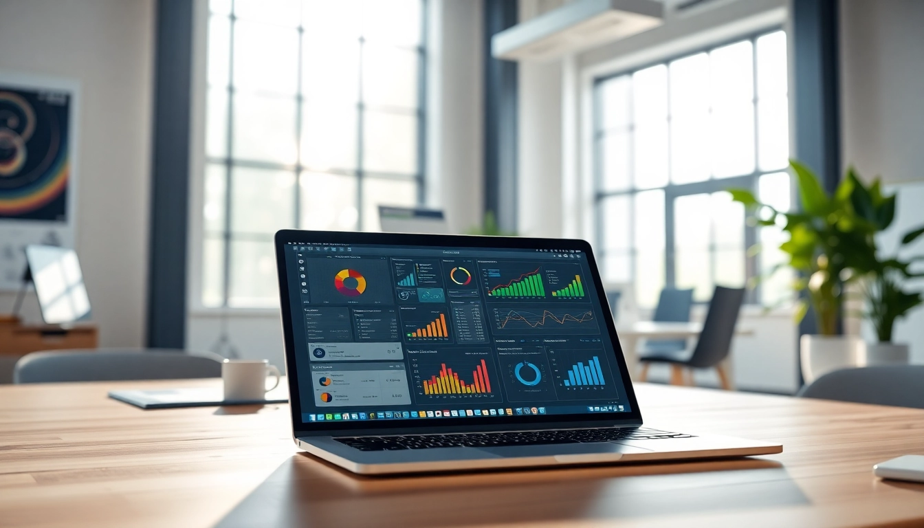 Highlighting various ai tools in a modern digital workspace with vibrant colors and a creative atmosphere.