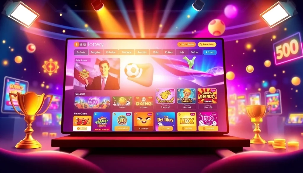 Menampilkan antarmuka lotere online di https://diantogel.com/ dengan grafik permainan yang menarik.