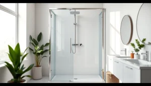 Sonni sanitär in modernem Badezimmer mit eleganter Dusche und stilvollem Design