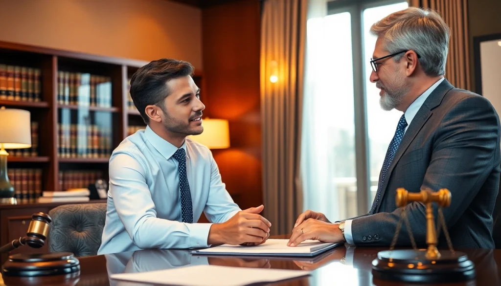 Consultation with a South Dakota car accident lawyer offering personalized guidance in a warm office setting.