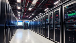 Visual representation of NAS & SAN Storage Deployment showcasing advanced storage solutions in a data center.
