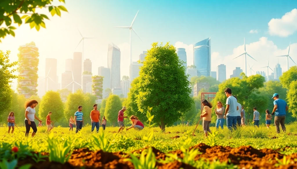 Volunteers cultivating nature at https://www.unsustainablemagazine.com, showcasing a commitment to sustainability.