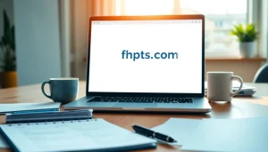 View a professional workspace with the website https://fhpts.com on display for productivity insights.