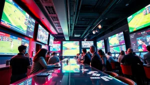 Discover the best sportsbooks Mexico with customers engaging in betting activities at a vibrant sportsbook.