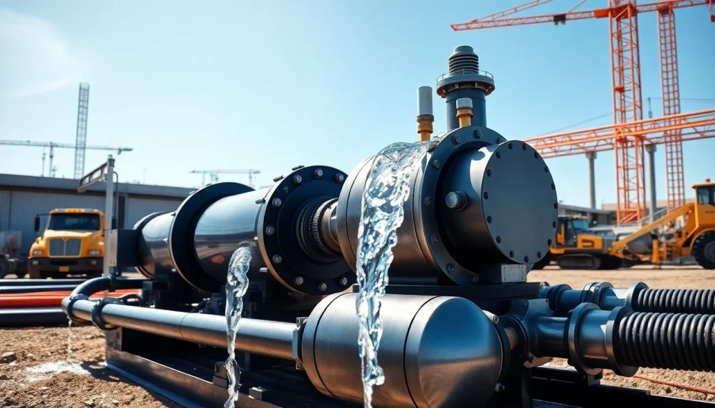 Delivering industrial water transfer services with efficient pump stations and clear operations.