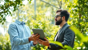 Analyzing sustainable strategies at http://oekologisch-erfolgreich.de in an eco-friendly setting.