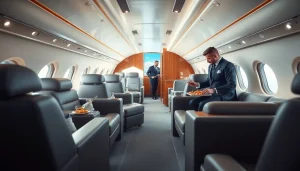 Experience luxury travel with https://flymarquis.com featuring a private jet's elegant interior.