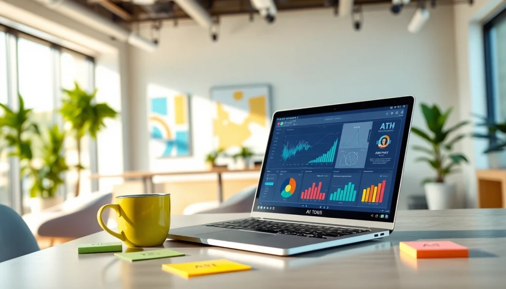 Explore advanced AI tools at https://best-ai-tools.org featuring a modern digital workspace.