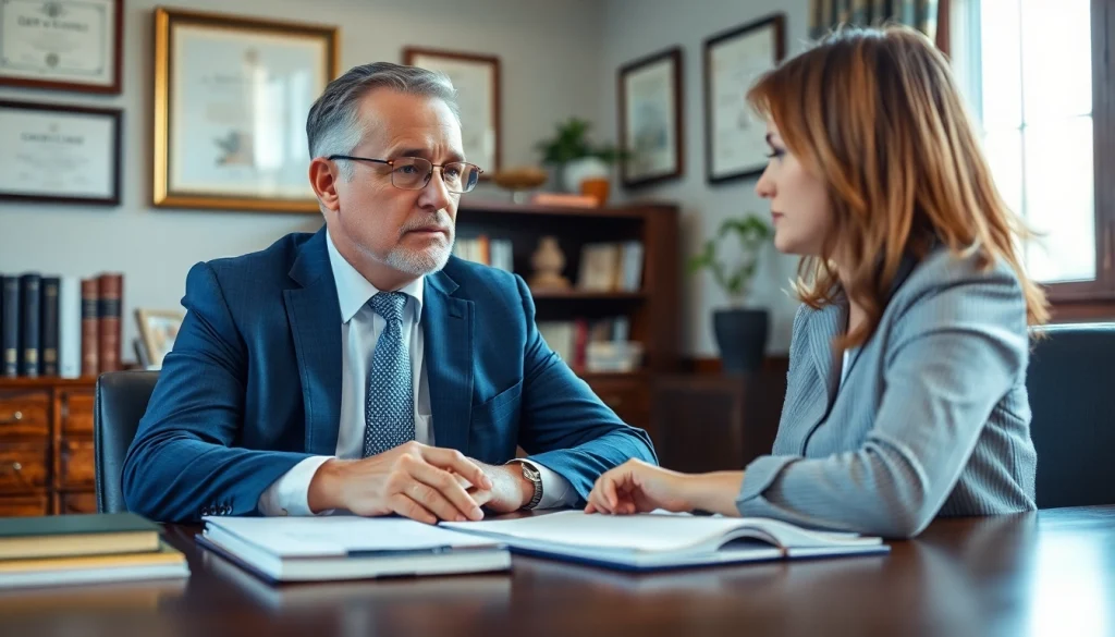 Consultation at https://www.chriseadslegal.com showcasing a personal injury lawyer engaging with a client.