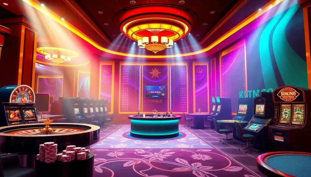 Engaging view of Trang Chủ XX88 showcasing an online casino with vibrant gaming elements.