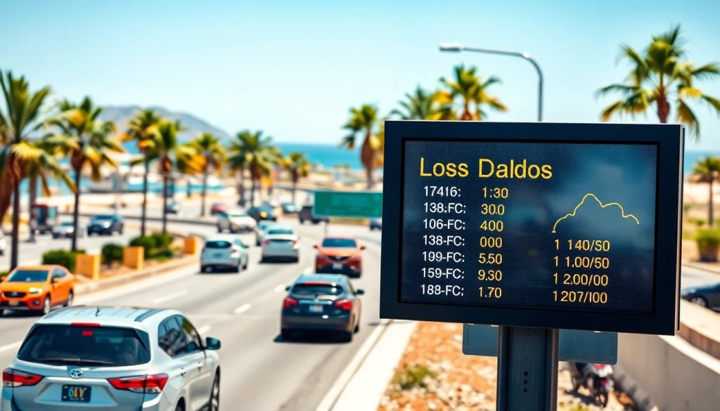 Get timely Los Cabos traffic updates with visuals showing busy streets and real-time data.