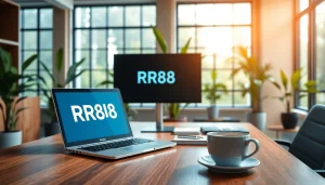 Highlighting RR88 in a modern office setup, showcasing productivity and professionalism.
