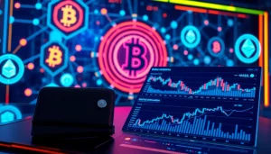 Calculator for cryptocurrency trading analysis and portfolio management, showcasing blockchain networks and digital wallets.