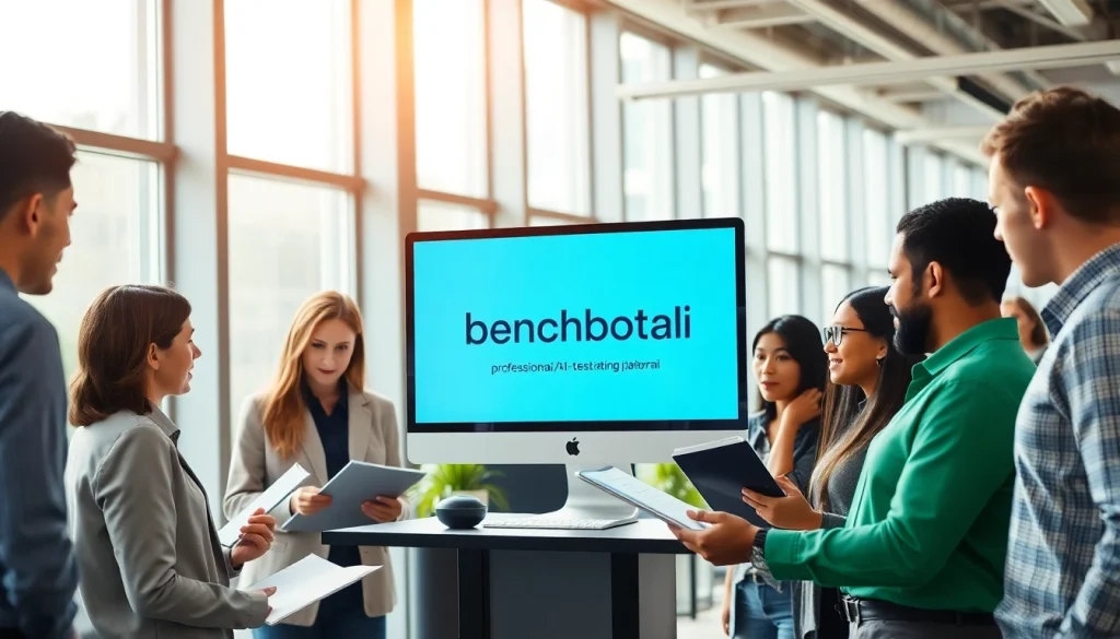 Engage with https://benchbot.ai to enhance your AI testing solutions in a collaborative office setting.