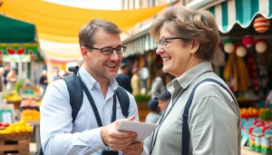 Engaging community news coverage on https://diknews.co.uk/doncaster-news/ with a local interview in Doncaster's market.