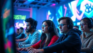 Menampilkan pengalaman bermain di https://rusia777.com dengan gamer yang terlibat dan suasana kompetitif.