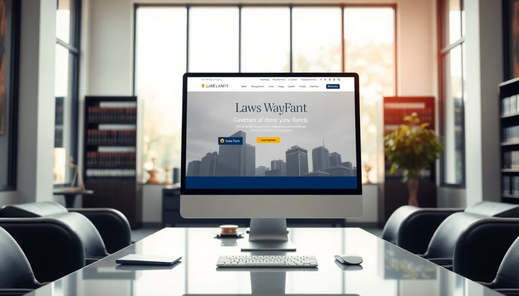 Enhance your law firm’s online presence with https://www.websites.law showcasing a modern website design.