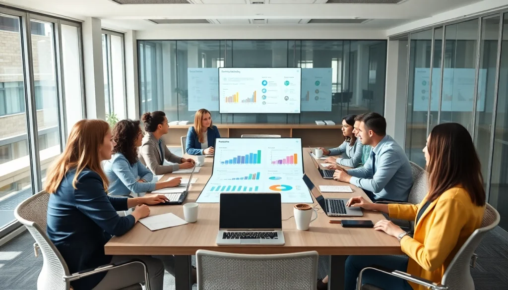 Enhance your strategy with Good Wolf Marketing in a dynamic team meeting.