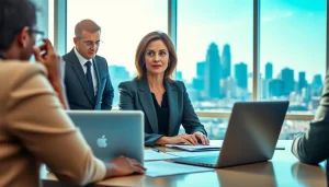 Consultation with an attorney from https://www.buckheadfamilylaw.com in a modern office setting.