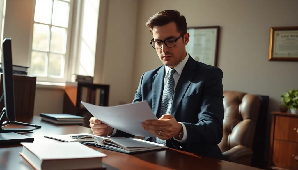 Advocate for justice at https://www.davidhardawaylaw.com, showcasing professionalism in a law office.