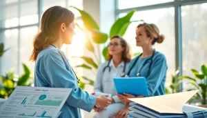 Engaging healthcare provider assisting a patient for better Health in a bright clinic.