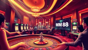 Experience thrilling moments with MM88 at our vibrant casino, showcasing engaging games and electrifying wins.