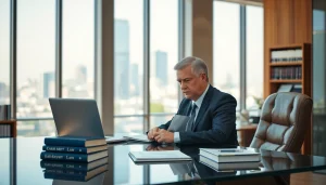 Review case files at https://www.aafloridalawyer.com in a bright, professional office setting.