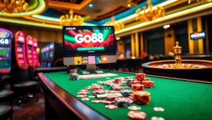 Experience the excitement of GO88 click with vibrant casino visuals and thrilling gameplay.