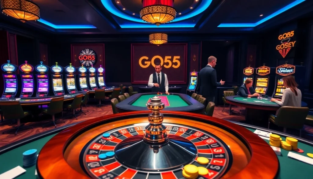 Experience thrilling excitement at god55 casino with vibrant games, elegant atmosphere, and engaging players.