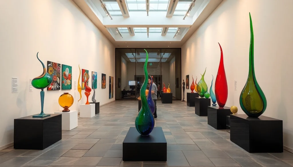 Admire the unique glass art at kostaboda-artgallery.fr showcasing vibrant sculptures.
