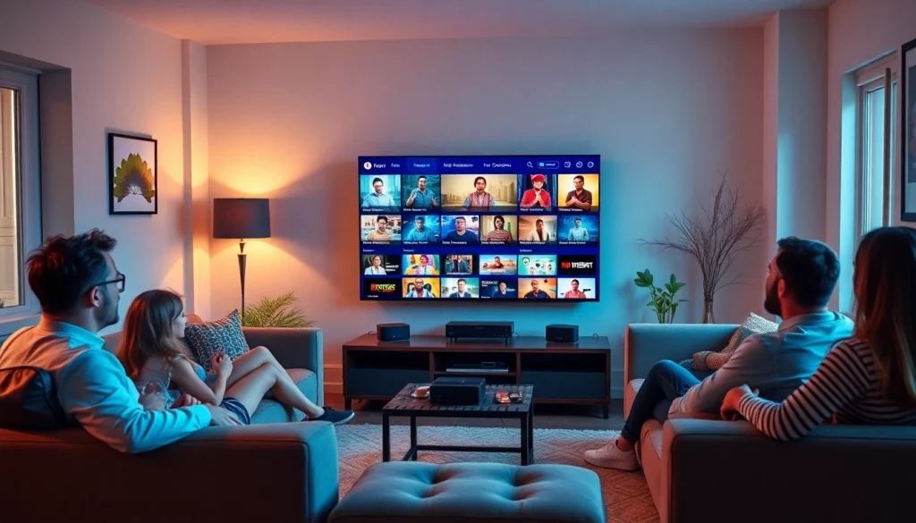 Experience high-quality IPTV streaming with https://bosstv.ca in a warm, inviting living room.