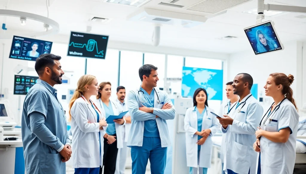 Healthcare professionals collaborating in a hospital, showcasing https://tweestedenziekenhuis.nl's commitment to advanced health services.