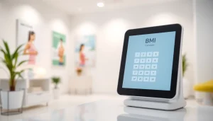 Calculate your BMI smoothly with an intuitive bmi calculator on a digital device in a health-focused environment.