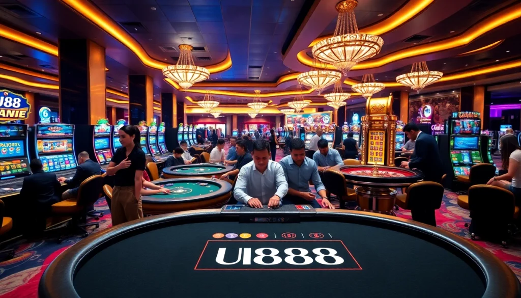 Experience the luxury of UU88 casino gaming with vibrant tables and exciting action.