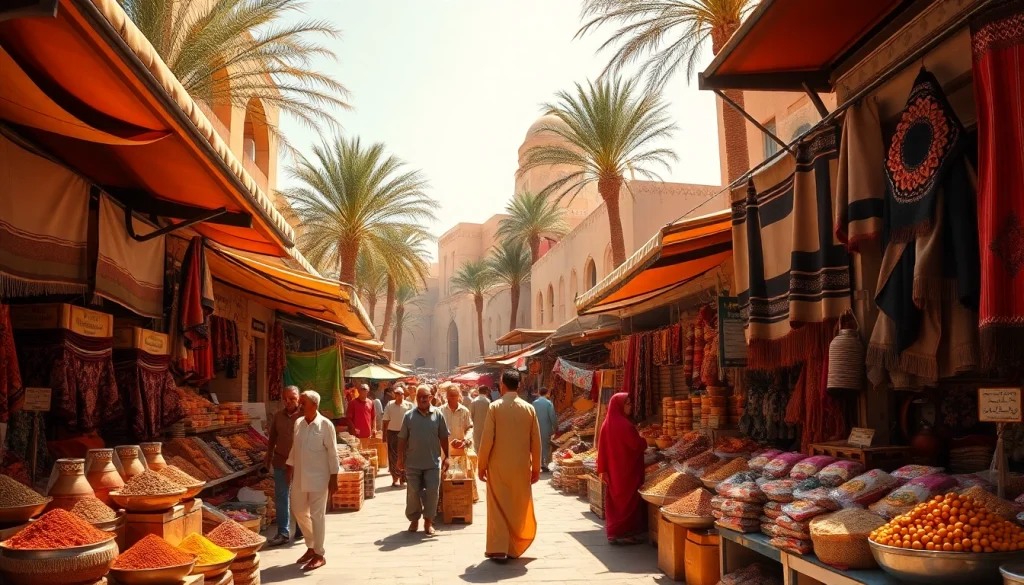 Engaging market scene at https://saudiwadi.com showcasing Saudi culture.
