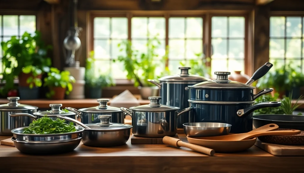 Explore premium kitchenware NZ showcased in a rustic kitchen environment for culinary inspiration.