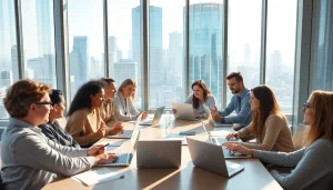 Engaging business meeting highlighting collaboration and professionalism