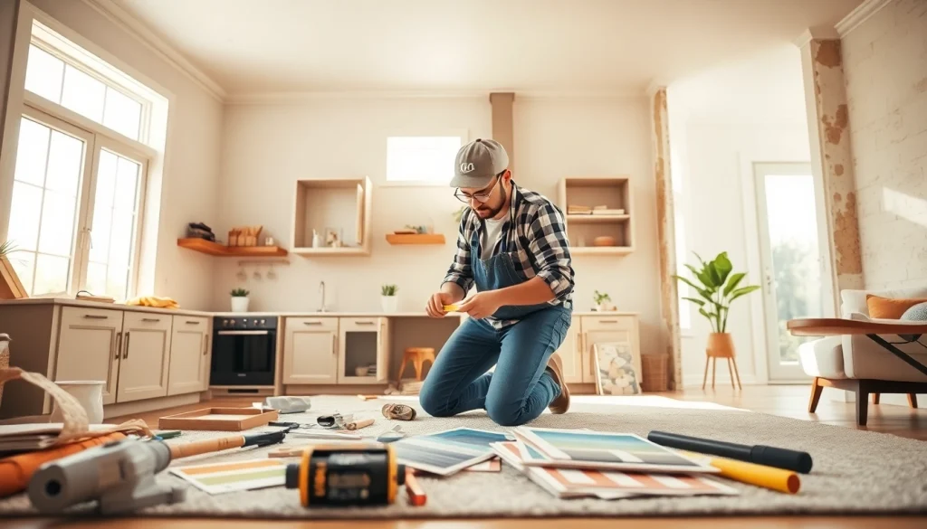 Enhance your Home renovation with professional craftsmanship in a cozy living room.